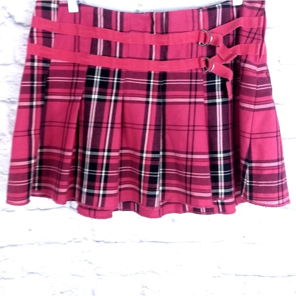 Esprit Dresses & Skirts - Vintage 90's Esprit Plaid Skirt Pink and Black